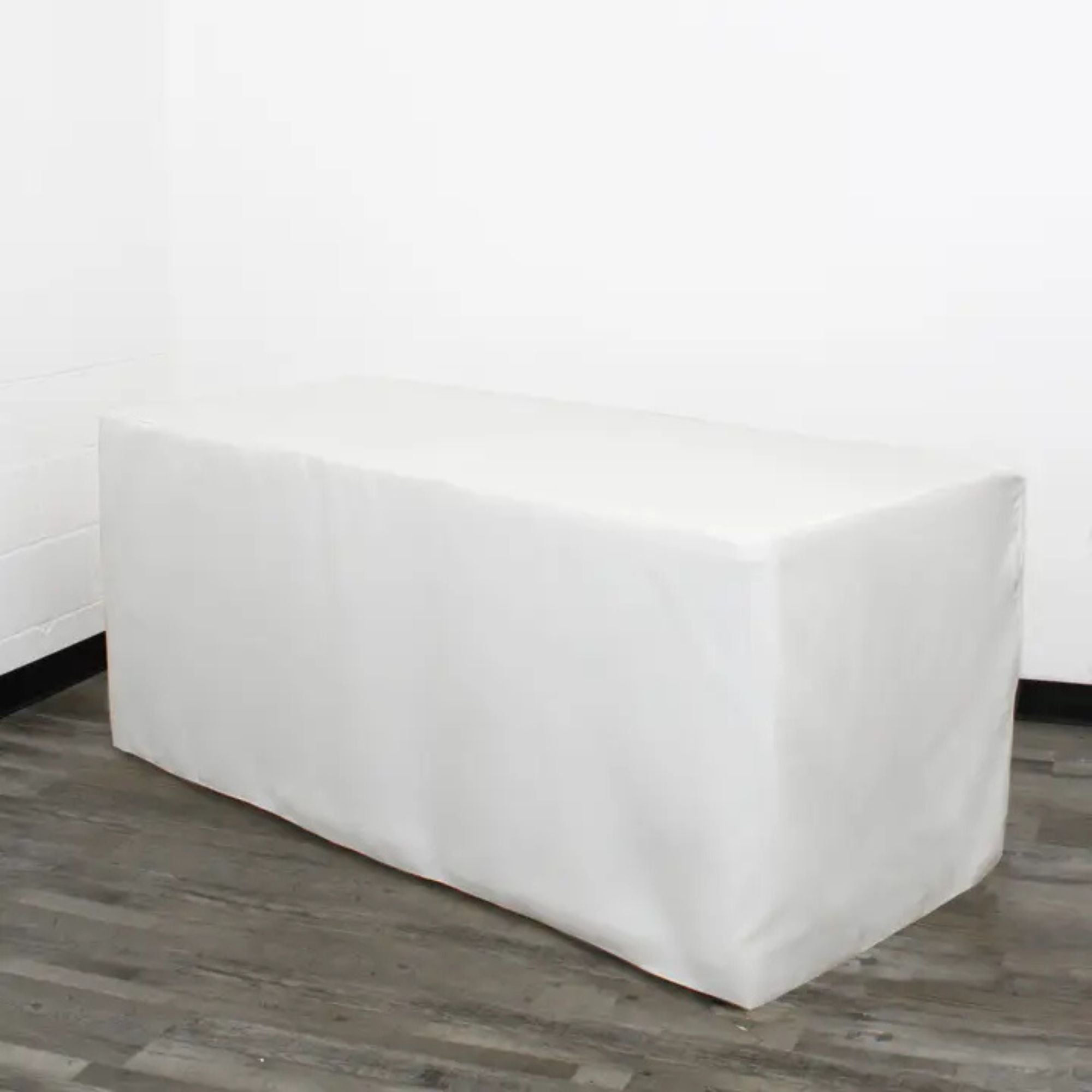 Tablecloth - Fitted White Rectangular