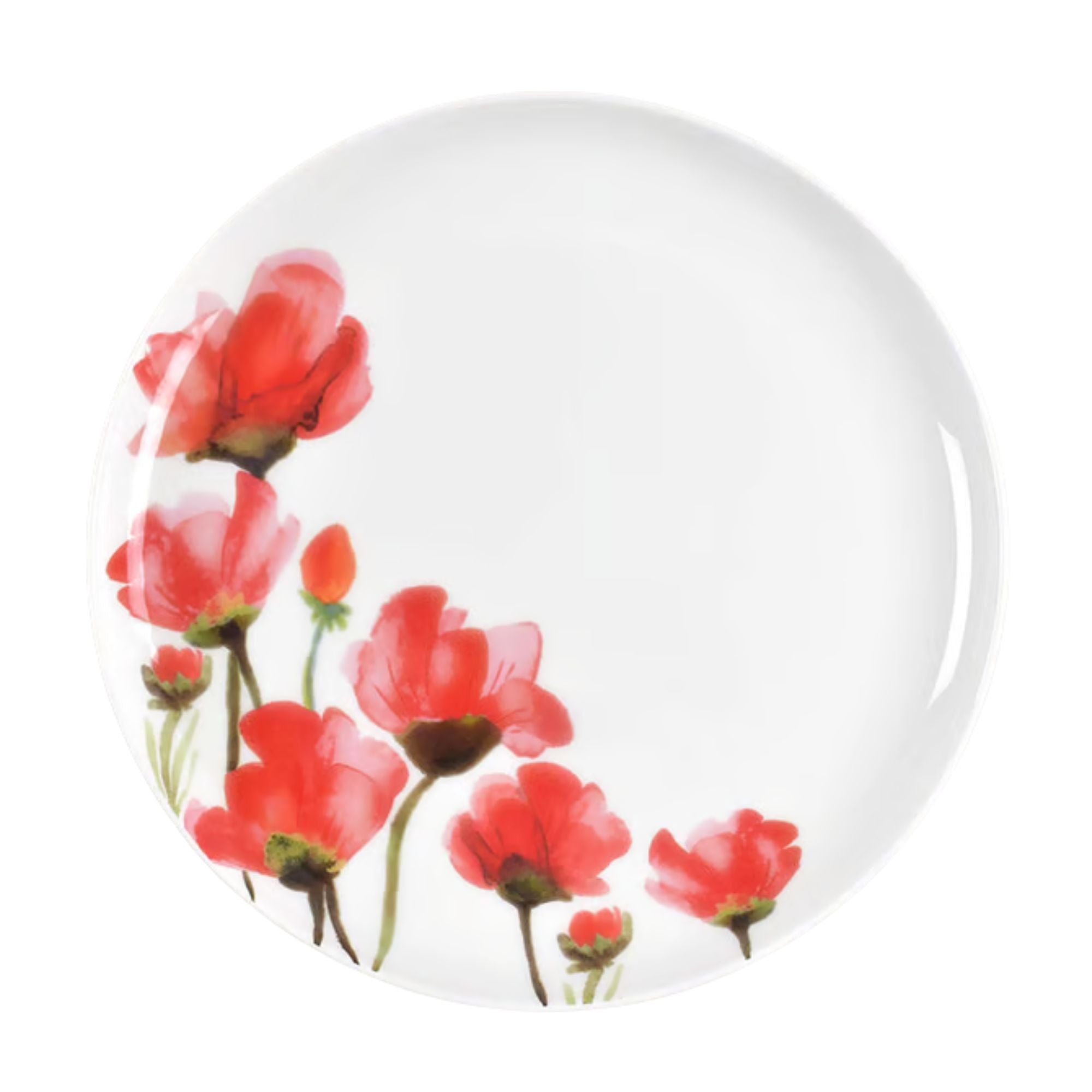 Red Poppy Dinner Plate