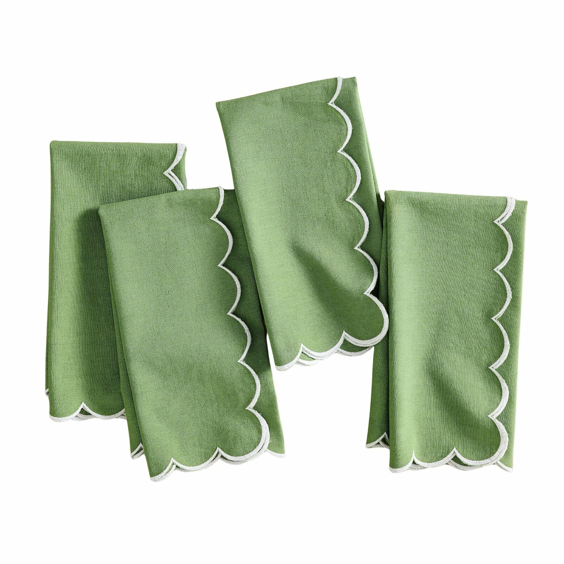 Green Scallop Border