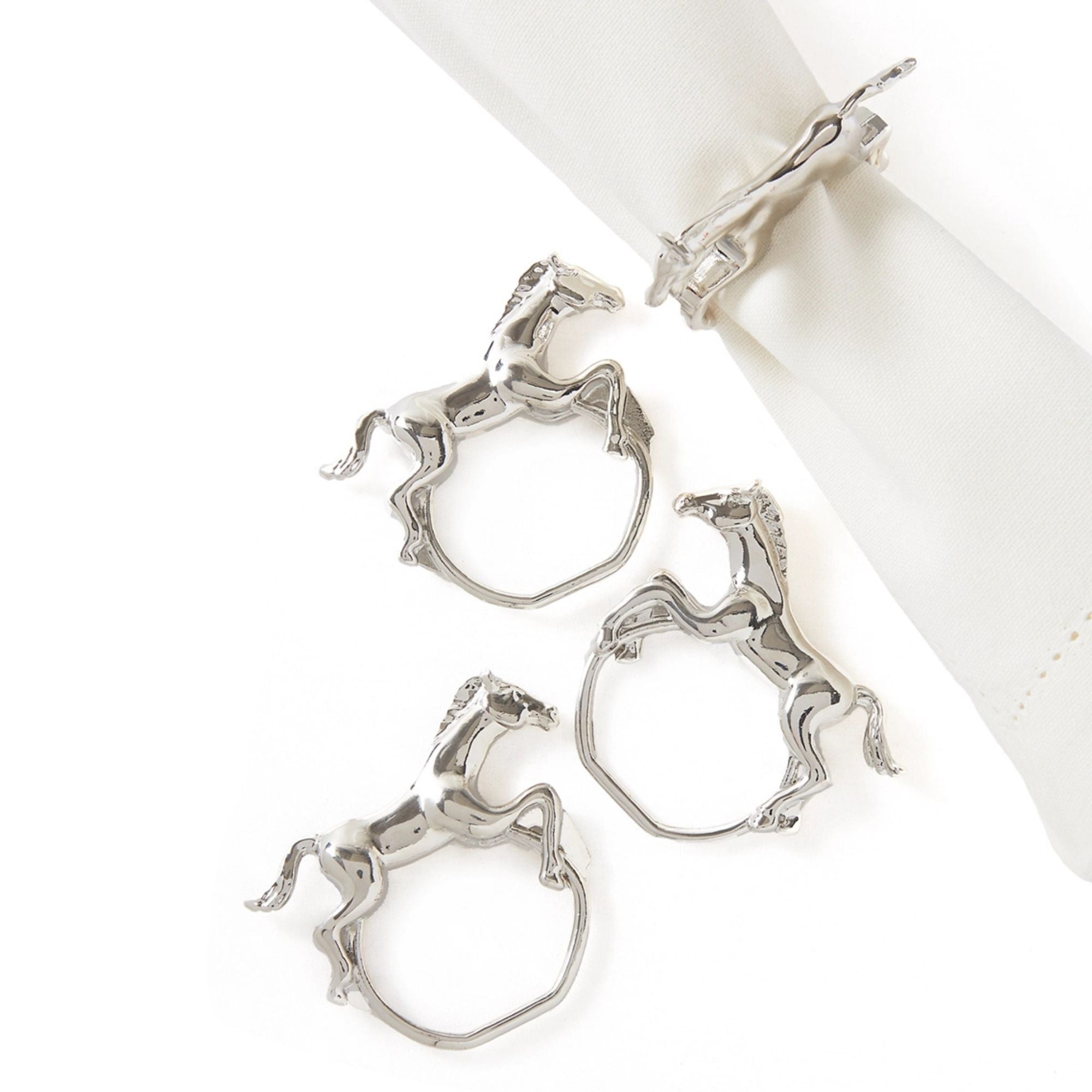 Silver Horse Napkin Rings