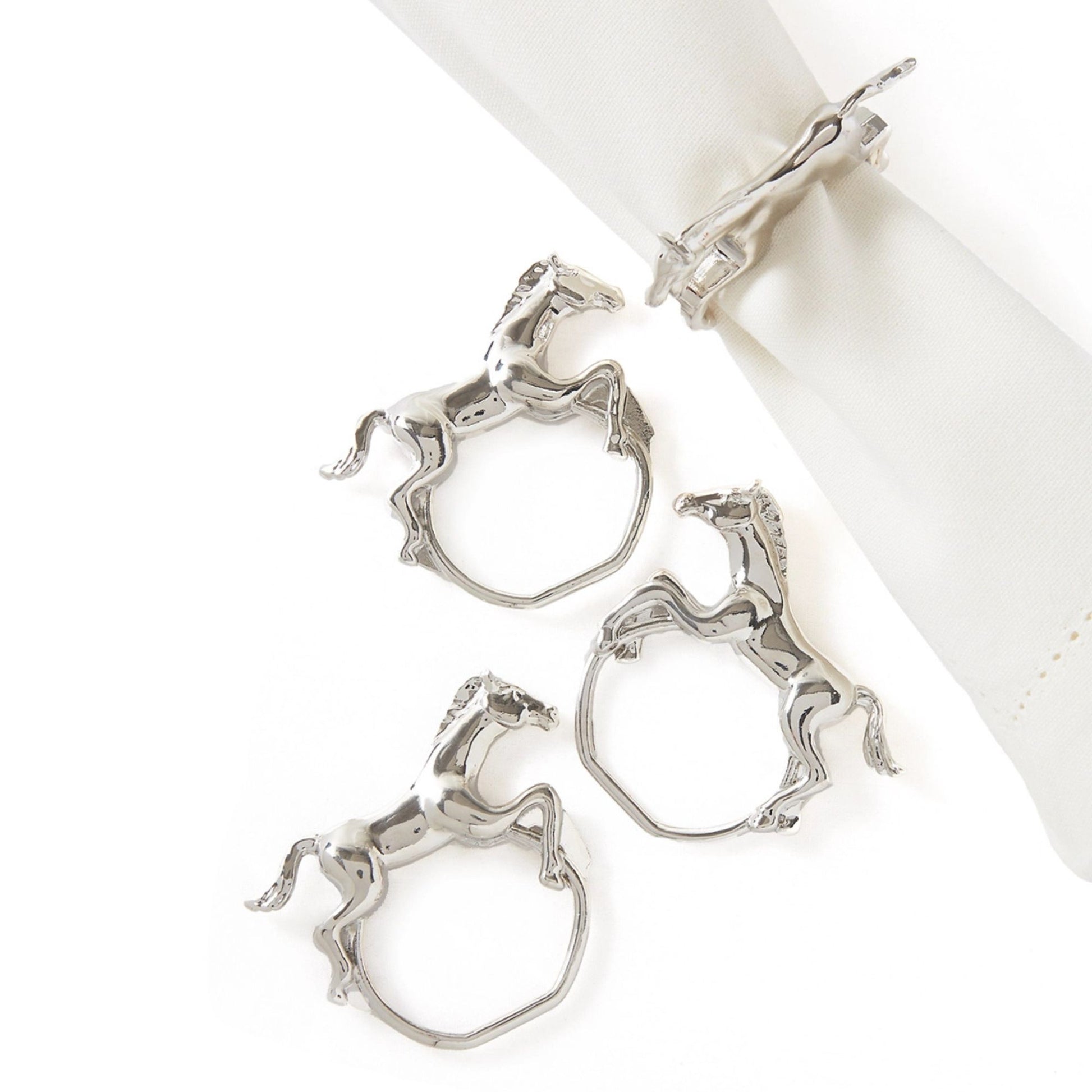 Silver Horse Napkin Rings