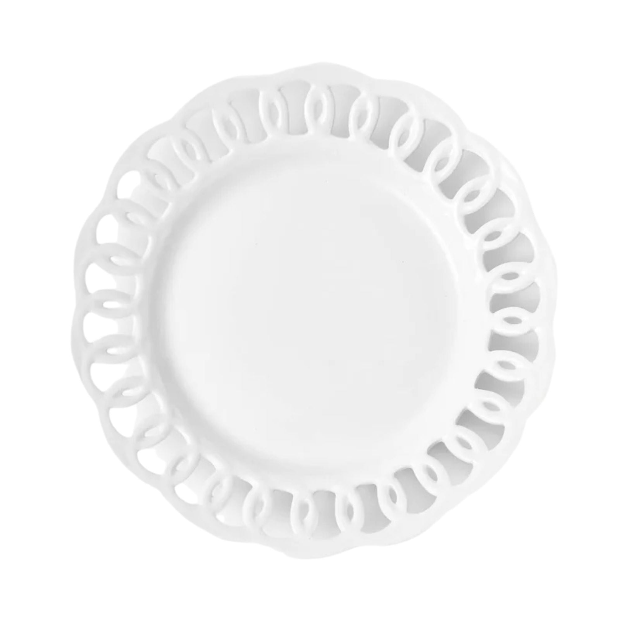 White Lace Dinner Plate