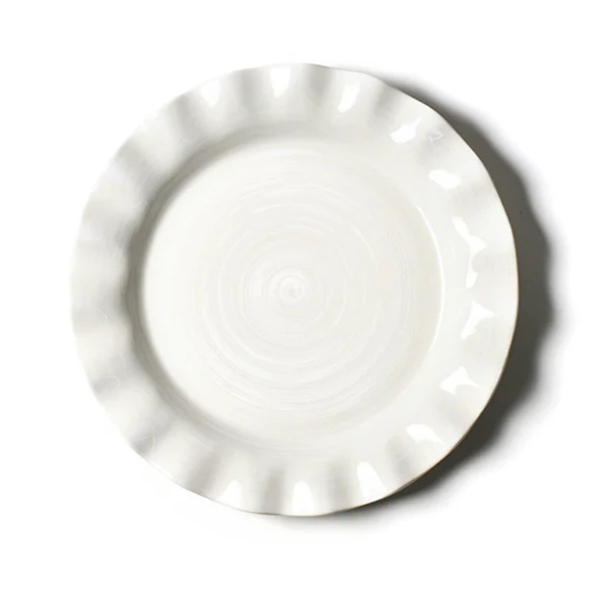 Dinner Plate - White Ruffle